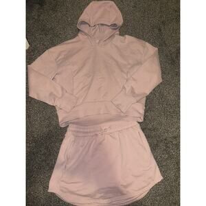 Athleta girl hoodie and skort set size M8-10